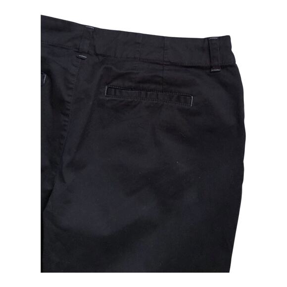LEE Womens Size 14 M Black Mid Rise Fit Cropped Cotton Blend Pants 25" Inseam - Picture 3 of 6